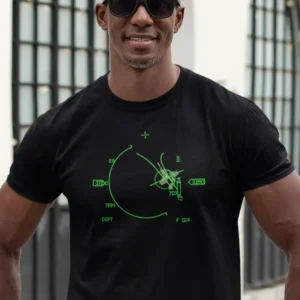 F-16 Dogfight Mode T-Shirt – Viper Combat Display Edition